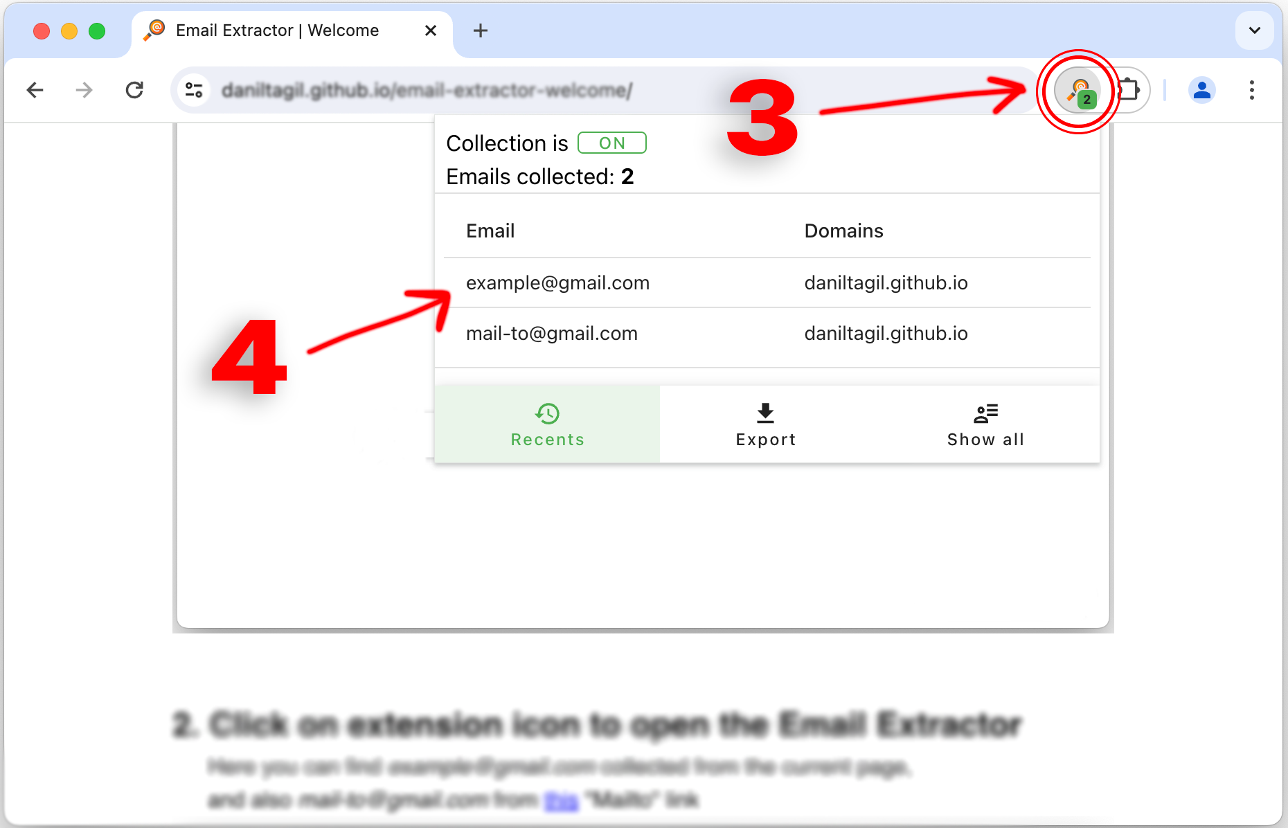 Email Extractor | Welcome